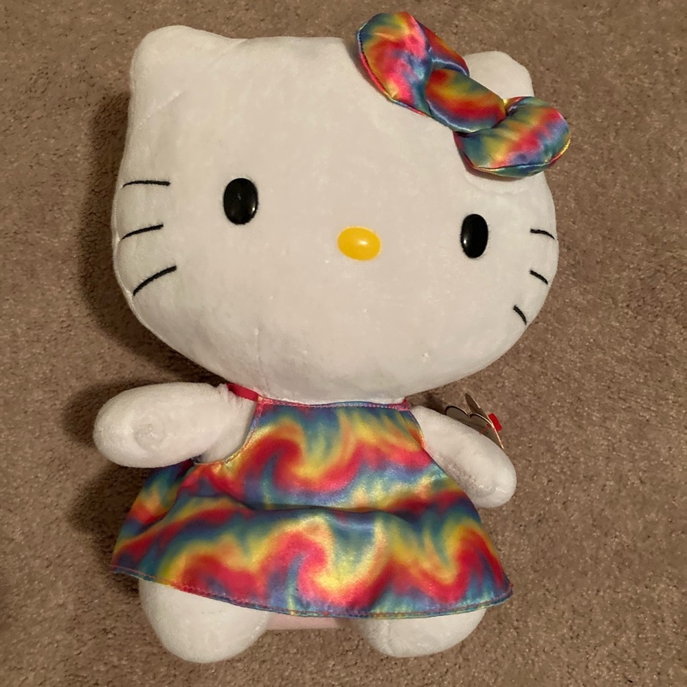 Hello Kitty Rainbow Tie Dye Plushie ✨🌈✨🌈